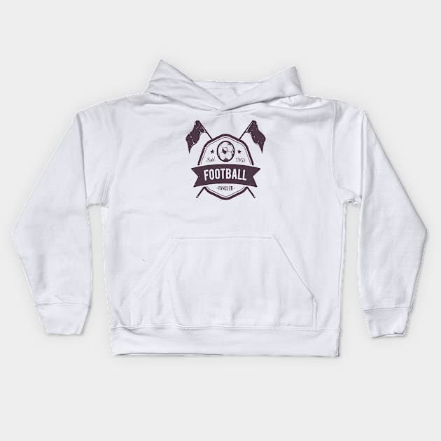 Football fanclub Kids Hoodie by Brainable ART